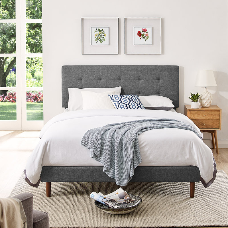 Latitude Run® Dewane Tufted Low Profile Platform Bed & Reviews Wayfair